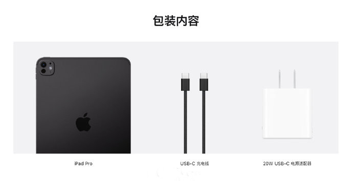 iPad Pro 2024送充电器吗?