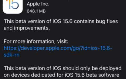 发布了iOS / iPadOS 15.6 Beta 4，修复了Bug并提升了性能。附带升级指南