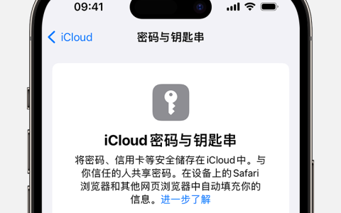 iCloud 钥匙串的使用方法，iPhone 15 系列的教程分享