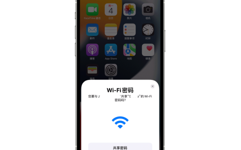 使用苹果 iPhone 15 分享 Wi-Fi 密码的方法