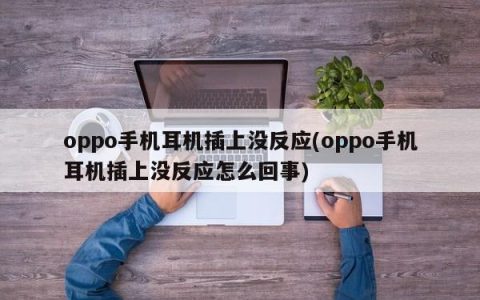 oppo手机耳机插上没反应