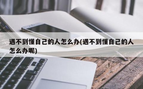 遇不到懂自己的人怎么办