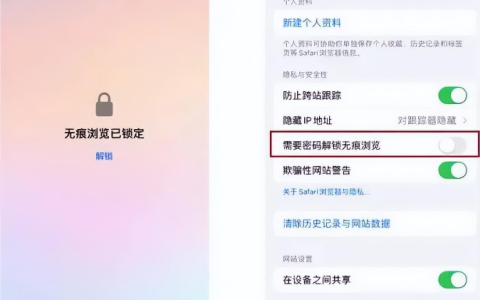 Safari 浏览器如何取消无痕浏览？