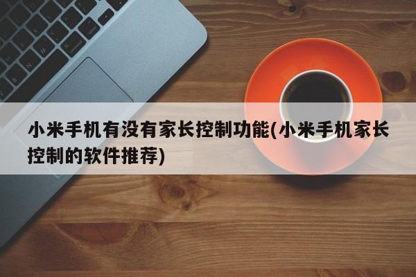 小米手机有没有家长控制功能