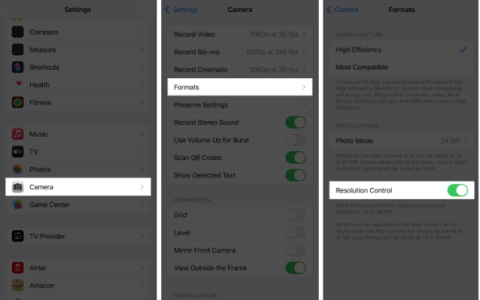如何在 iPhone 15 手机上打开 48MP ProRAW 照片功能？