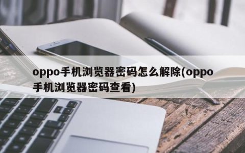 解除oppo手机浏览器密码的方法
