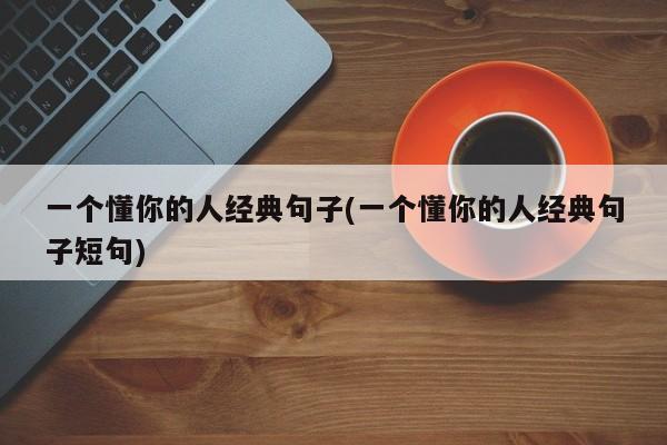 一个懂你的人经典句子