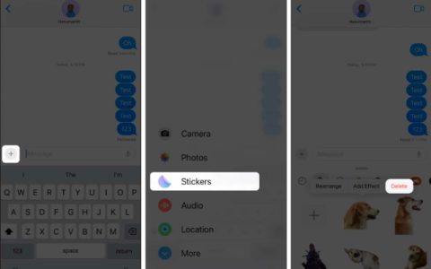 如何在iOS17或iPadOS17中删除贴纸