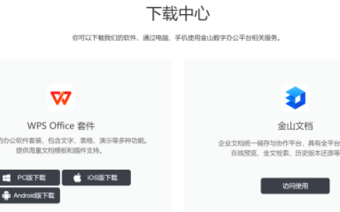 金山文档app和WPS是什么关系?WPS和金山文档的使用区别优势有哪些