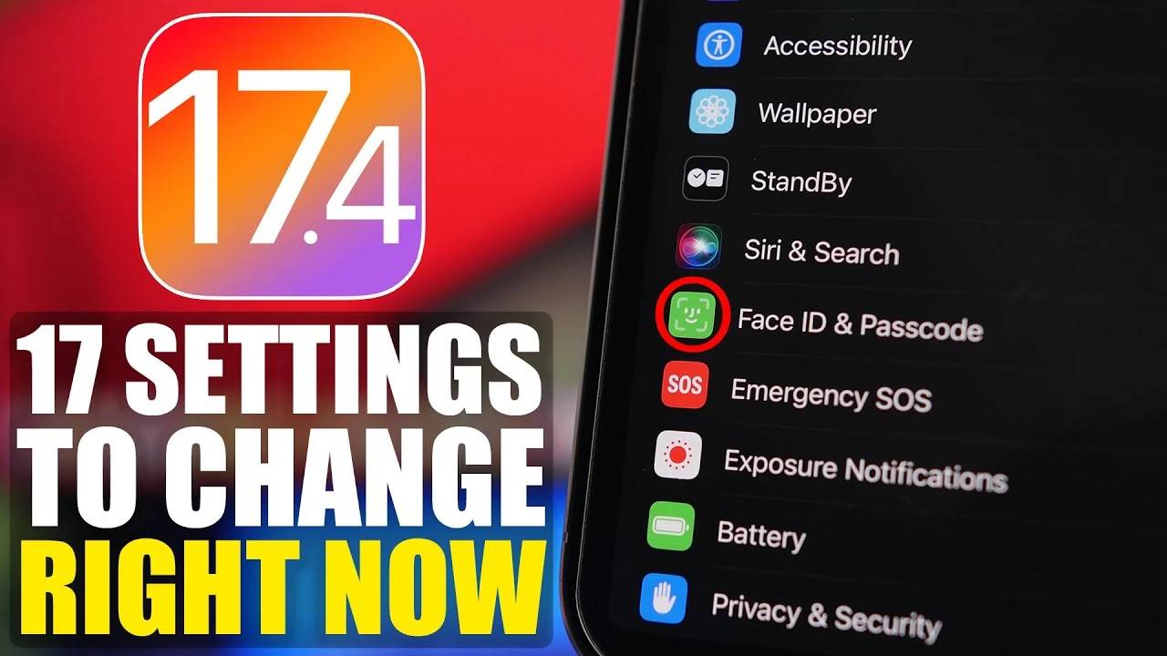 在 iphone 上更改的基本 ios 17.4 设置
