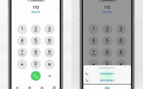 苹果手机2张卡怎么设置打电话