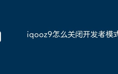 iqooz9怎么关闭开发者模式？