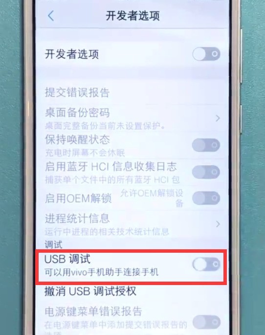 vivo手机中打开usb调试的方法介绍