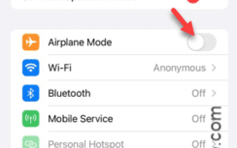 iPhone卡在飞行模式：如何修复