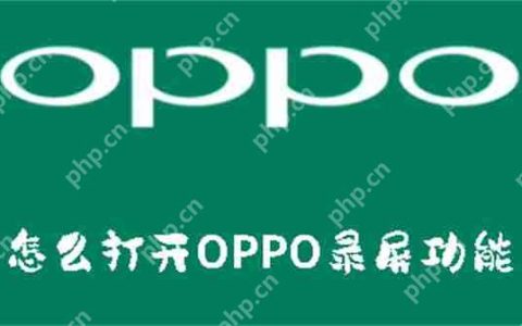 怎么打开OPPO录屏功能