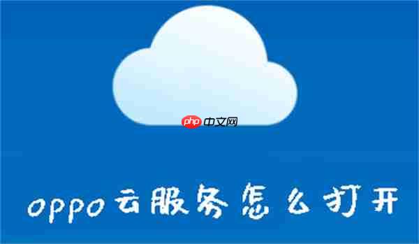 oppo云服务怎么打开
