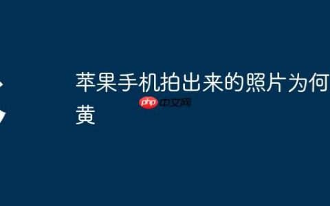 苹果手机拍出来的照片为何发黄