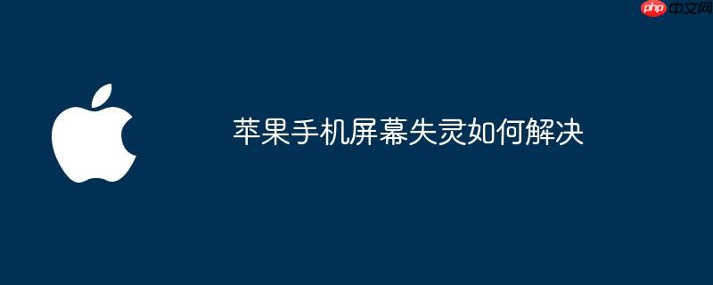 苹果手机屏幕失灵如何解决