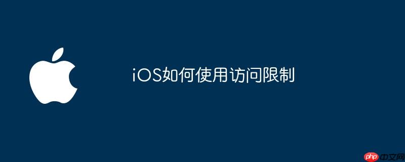 ios如何使用访问限制