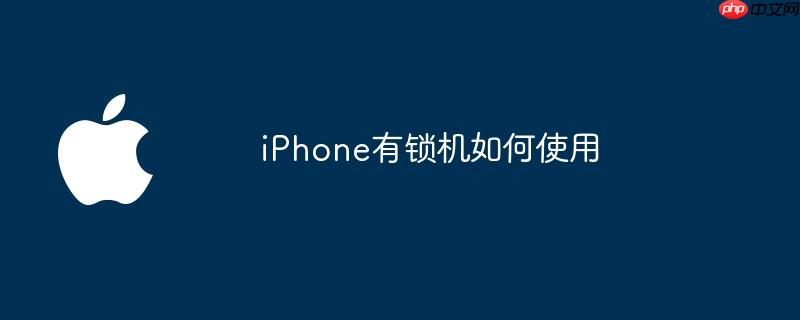 iphone有锁机如何使用