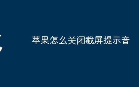 苹果怎么关闭截屏提示音