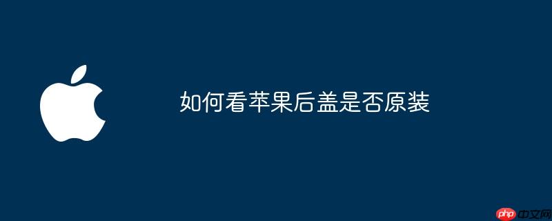 如何看苹果后盖是否原装