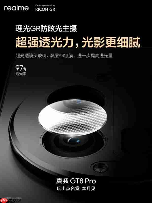 真我GT8 Pro首发理光GR认证主摄！减少鬼影、防眩光