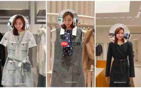 OPPO Reno15支持前后同拍实况图：女生试衣必备神器