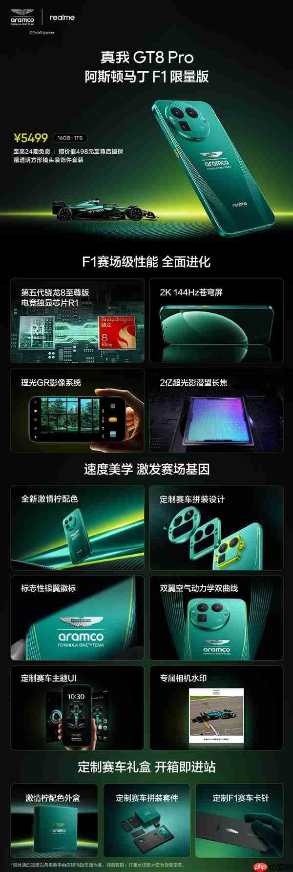 5499元！真我GT8 Pro阿斯顿马丁F1限量版正式开售