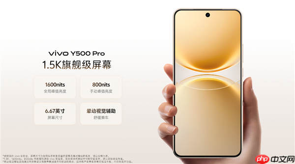 2亿像素+7000mAh半固态蓝海电池！vivo Y500 Pro首销：1799元起