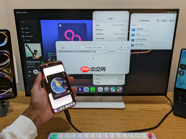 iphone 17 pro max成功破解运行ipados！体验神似mac