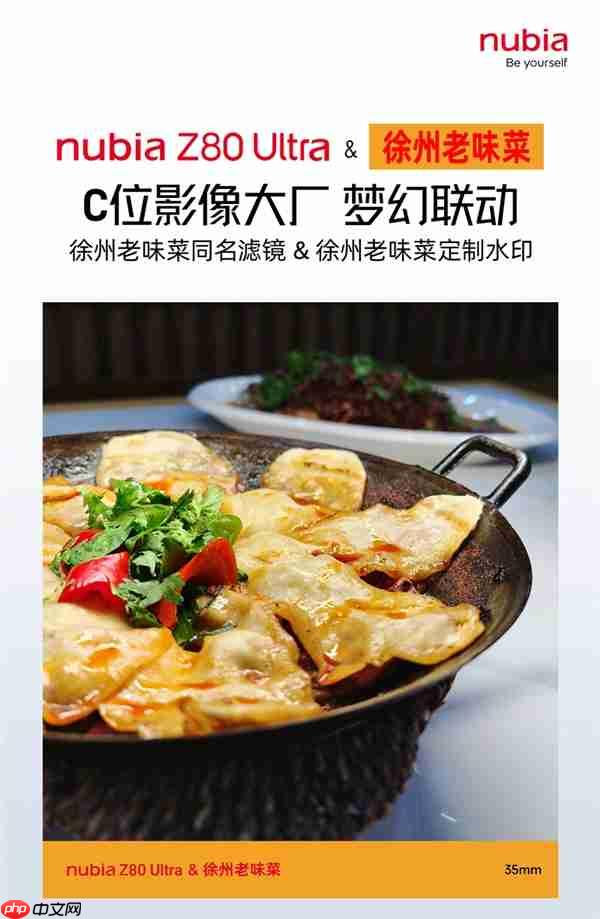 “全球第五大摄影巨头”！努比亚与徐州老味菜梦幻联动：下周见