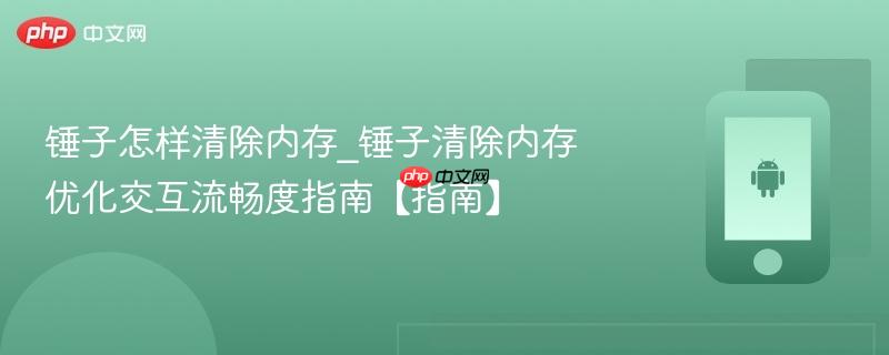 锤子怎样清除内存_锤子清除内存优化交互流畅度指南【指南】
