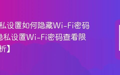 三星隐私设置如何隐藏Wi-Fi密码?三星隐私设置Wi-Fi密码查看限制【解析】
