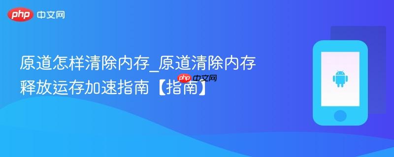 原道怎样清除内存_原道清除内存释放运存加速指南【指南】