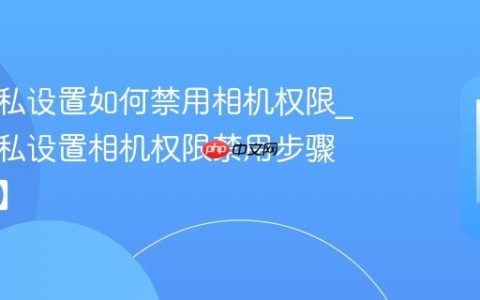 酷派隐私设置如何禁用相机权限?酷派隐私设置相机权限禁用步骤【技巧】