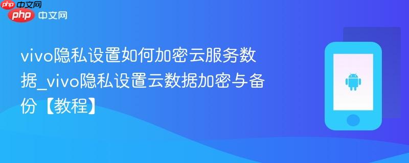 vivo隐私设置如何加密云服务数据_vivo隐私设置云数据加密与备份【教程】