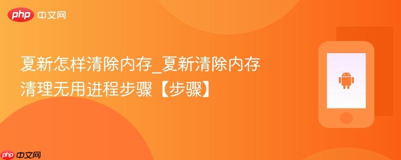 夏新怎样清除内存_夏新清除内存清理无用进程步骤【步骤】