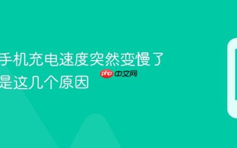 为什么手机充电速度突然变慢了？可能是这几个原因