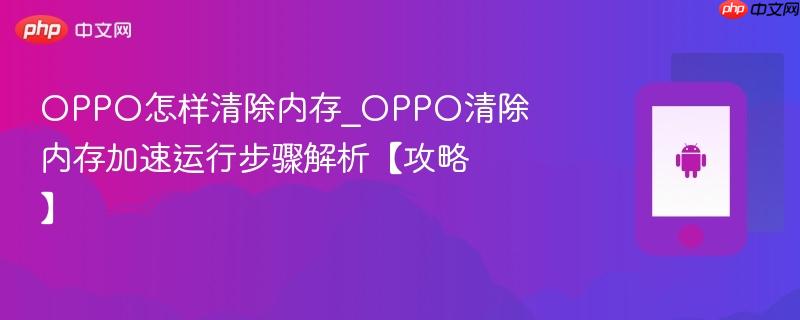 oppo怎样清除内存_oppo清除内存加速运行步骤解析【攻略】