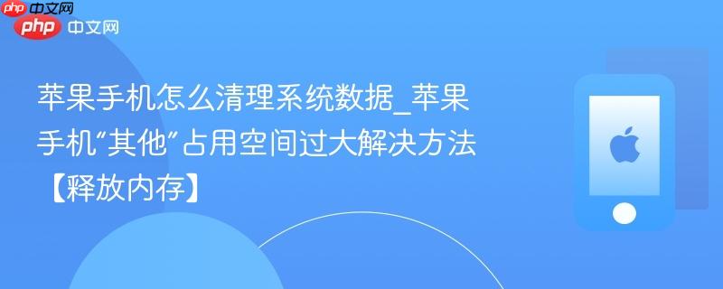 苹果手机怎么清理系统数据_苹果手机“其他”占用空间过大解决方法【释放内存】