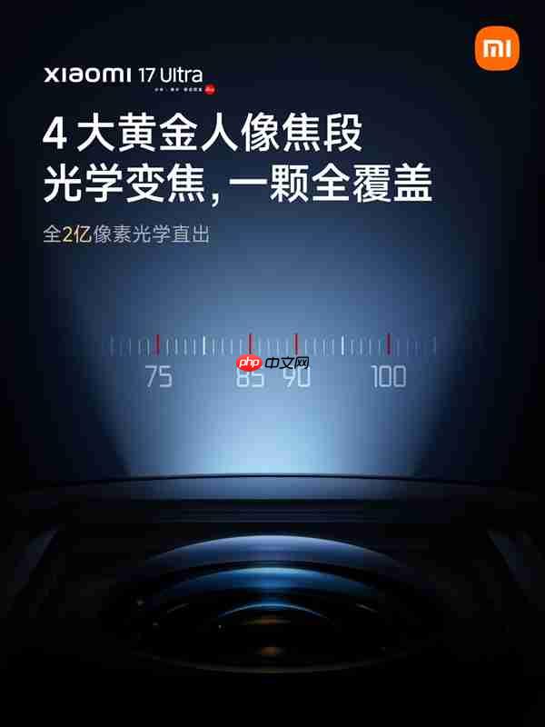 小米17 Ultra夜景人像样张公布：4大黄金人像焦段 全2亿像素光学直出