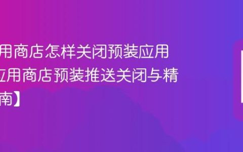 原道应用商店怎样关闭预装应用推送?应用商店预装推送关闭与精简【指南】