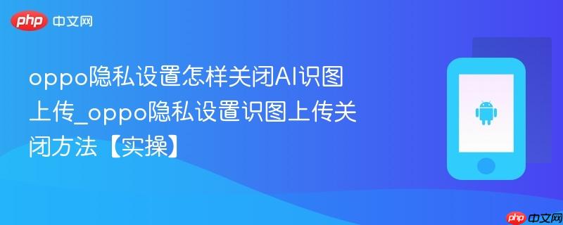 oppo隐私设置怎样关闭ai识图上传_oppo隐私设置识图上传关闭方法【实操】