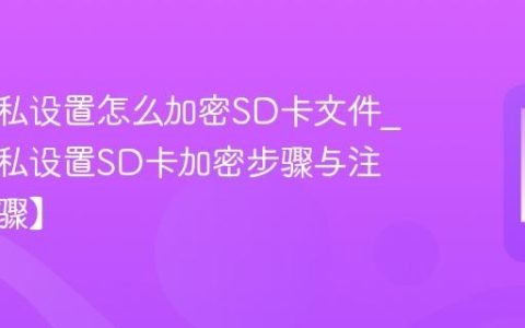 三星隐私设置怎么加密SD卡文件?三星隐私设置SD卡加密步骤与注意【步骤】