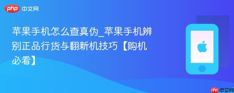 苹果手机怎么查真伪_苹果手机辨别正品行货与翻新机技巧【购机必看】