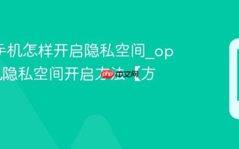 oppo手机怎样开启隐私空间?oppo手机隐私空间开启方法【方法】