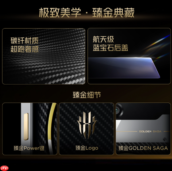 9899元限量！红魔11 Pro+ GOLDEN SAGA即将上市：超跑同款碳纤维 超奢华