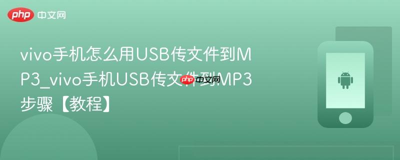 vivo手机怎么用usb传文件到mp3_vivo手机usb传文件到mp3步骤【教程】