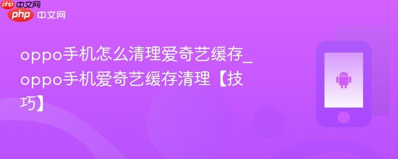 oppo手机怎么清理爱奇艺缓存_oppo手机爱奇艺缓存清理【技巧】